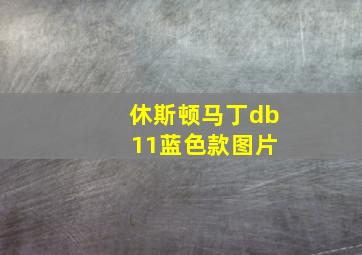 休斯顿马丁db 11蓝色款图片